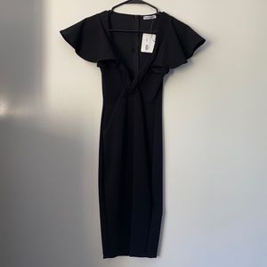 Dainty Hooligan Vixen Black Midi Dress